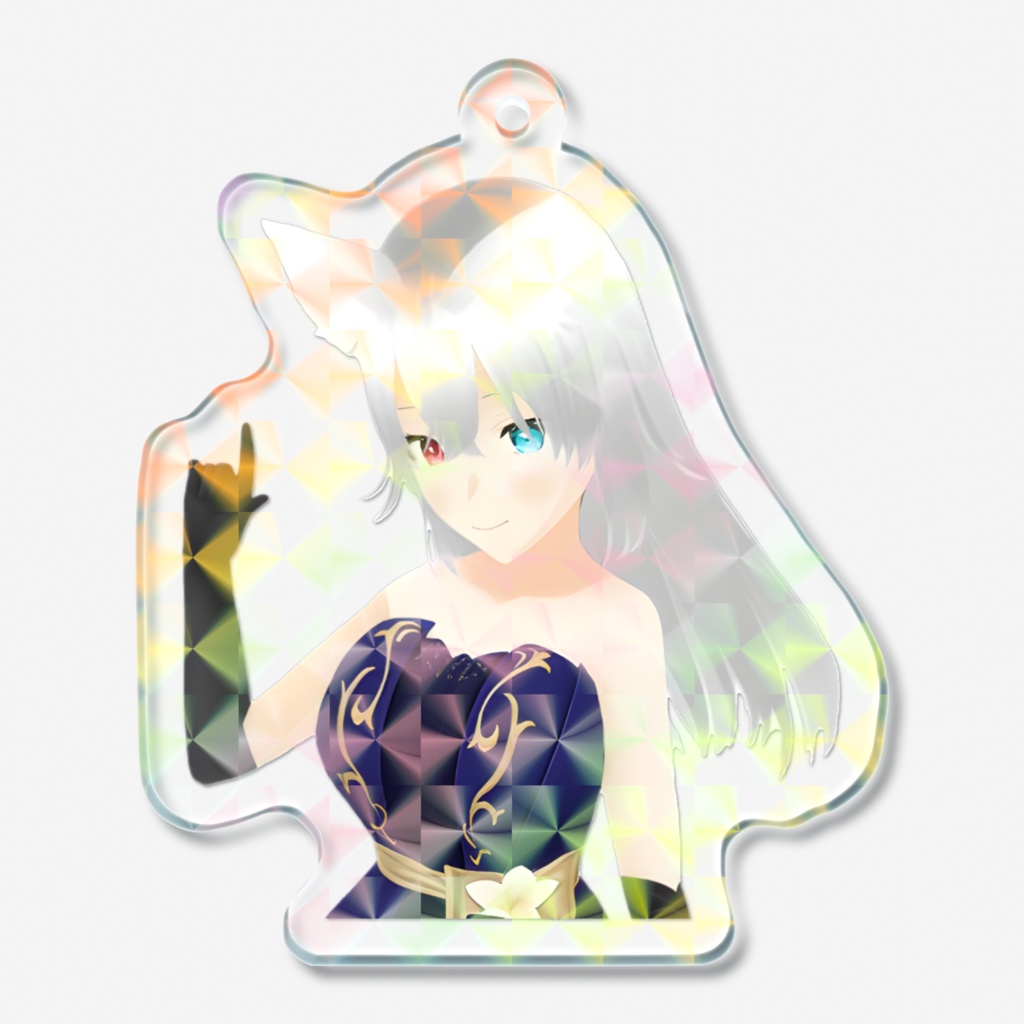 巫女カイン　50mmホログラムアクリルキーホルダー