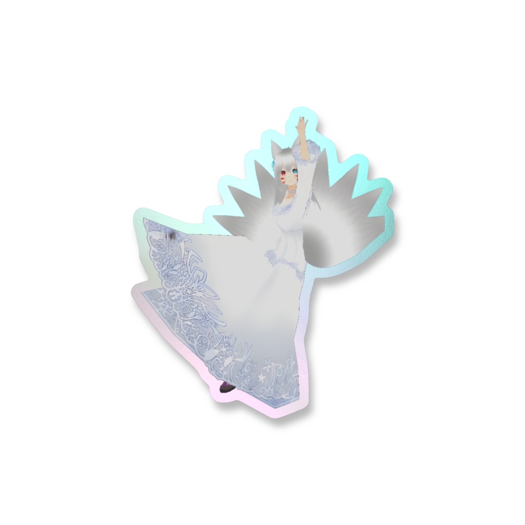 巫女カイン オーロラスマホステッカー(神カイン)