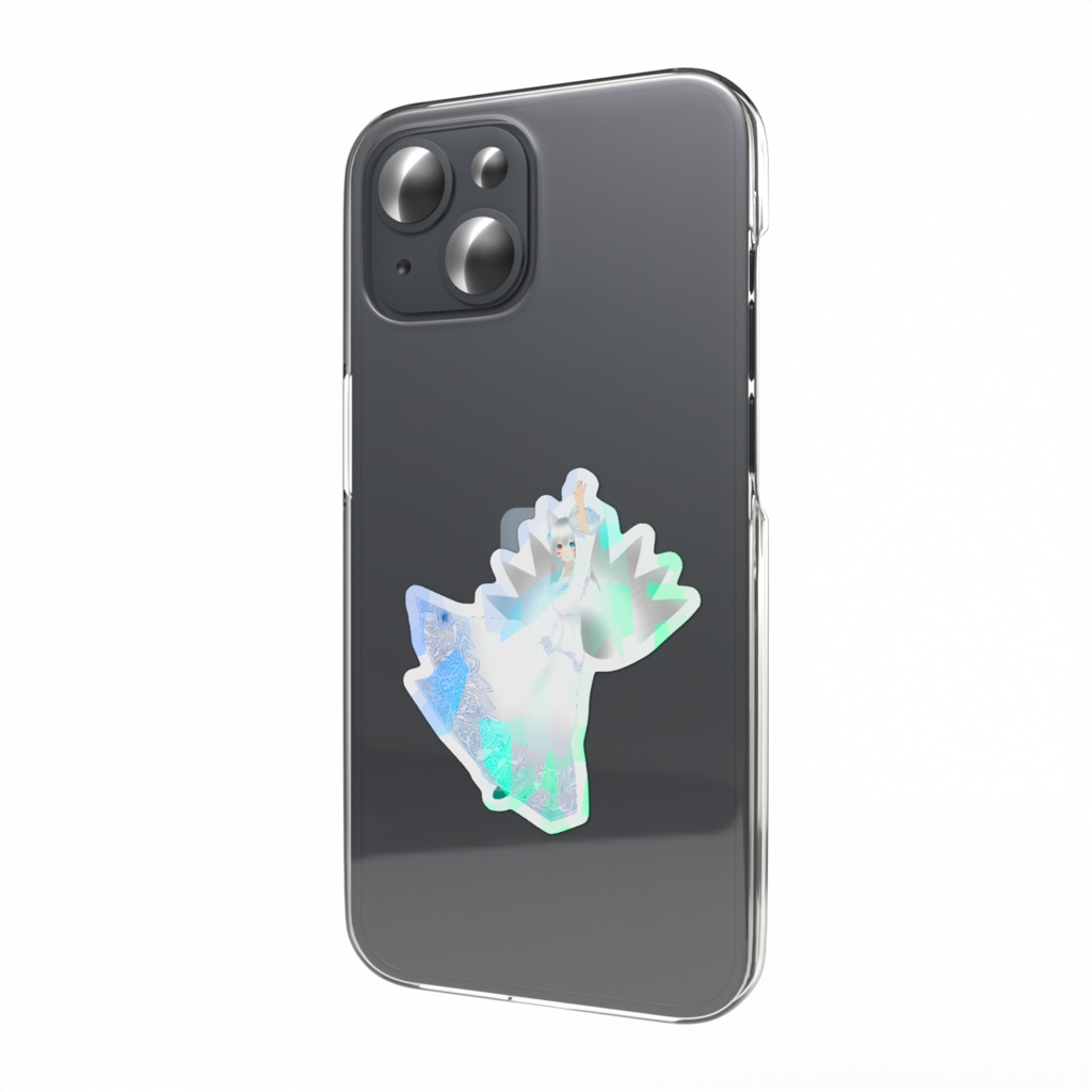 巫女カイン　ホログラムスマホステッカー（神カイン）