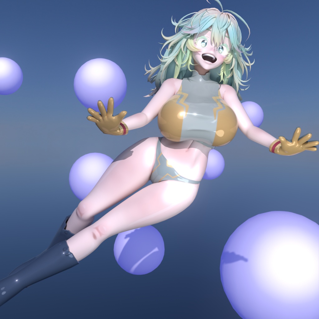 Invisible Girl toru hagakure /Vtuber /VRM / Vseeface shader 