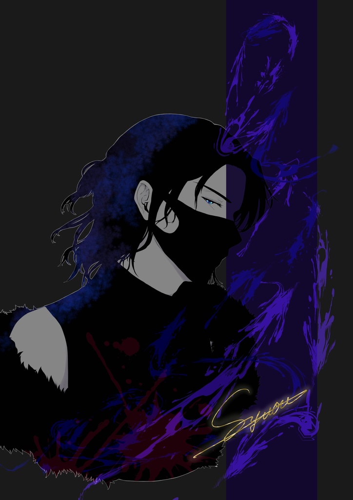 VEIL No.01 / Blue iPhoneケース