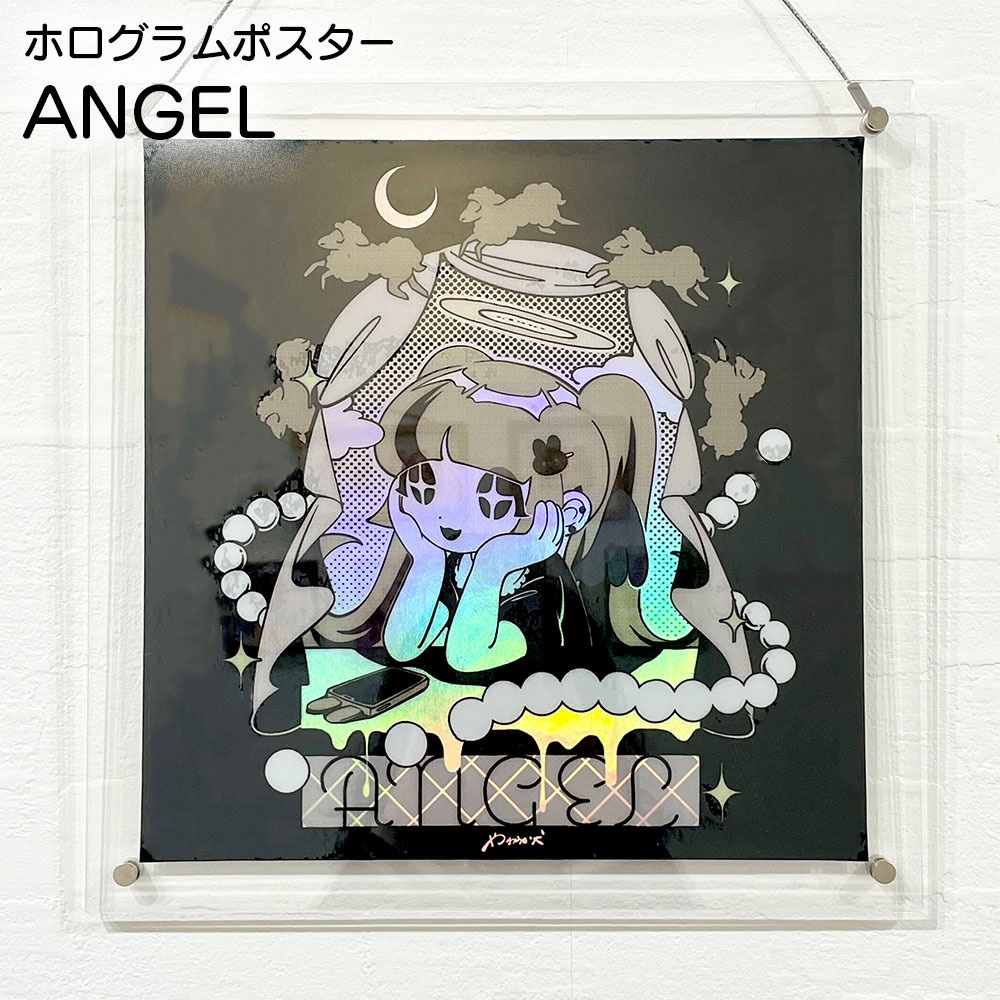 【ホログラムポスター ANGEL】イラスト 天使 エンジェル 女の子