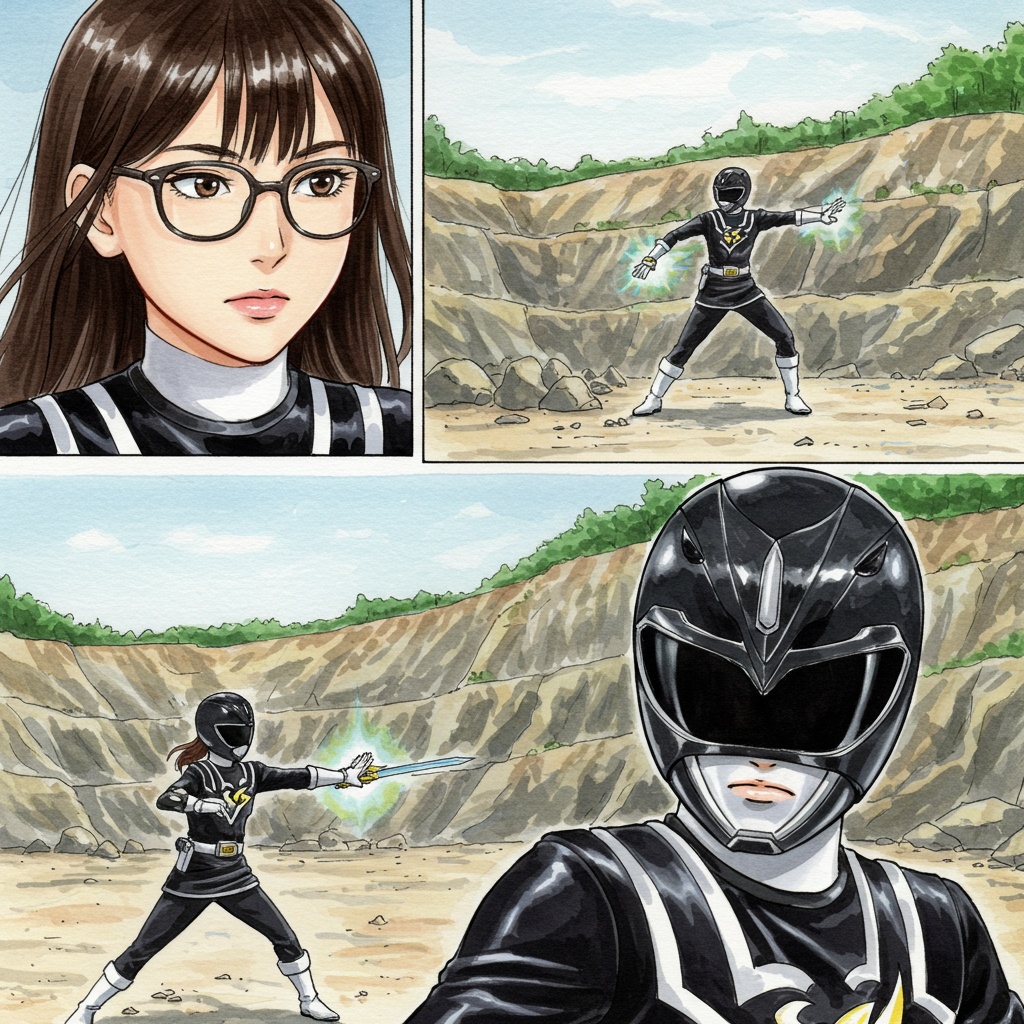 AIヒロイン写真集風イラスト集 黒い戦隊ヒロインはすきですか?