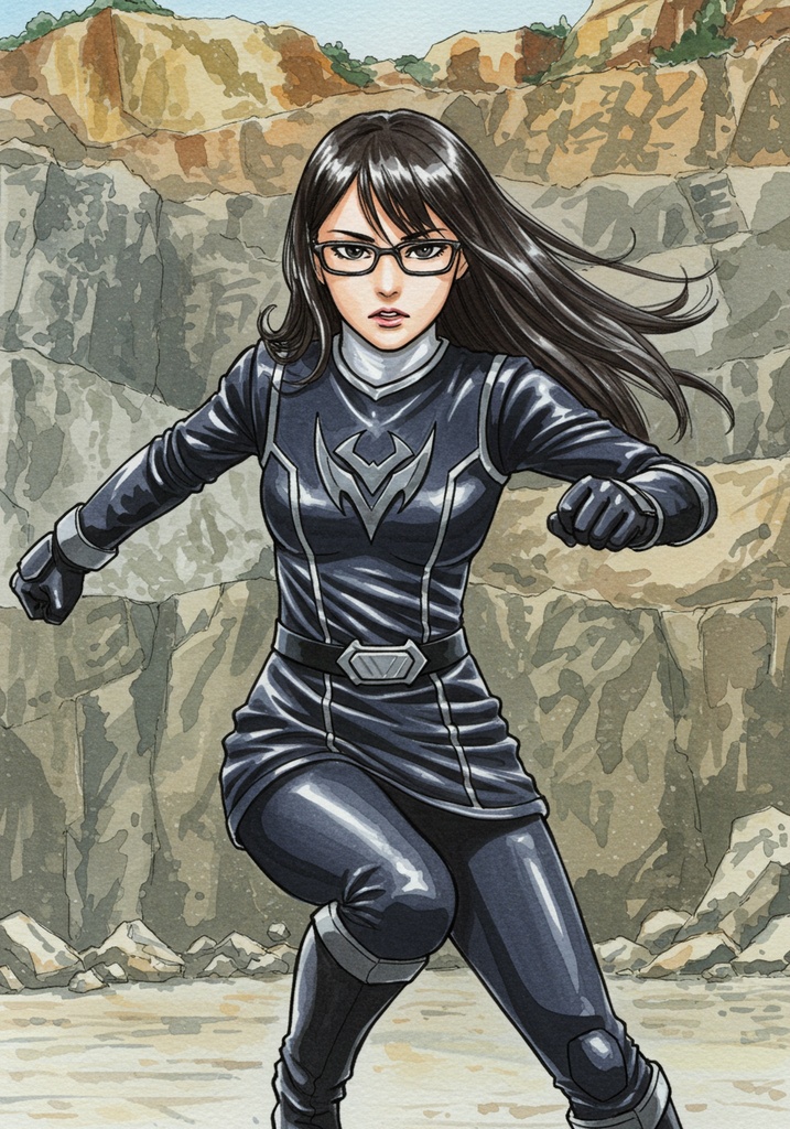 AIヒロイン写真集風イラスト集 黒い戦隊ヒロインはすきですか?