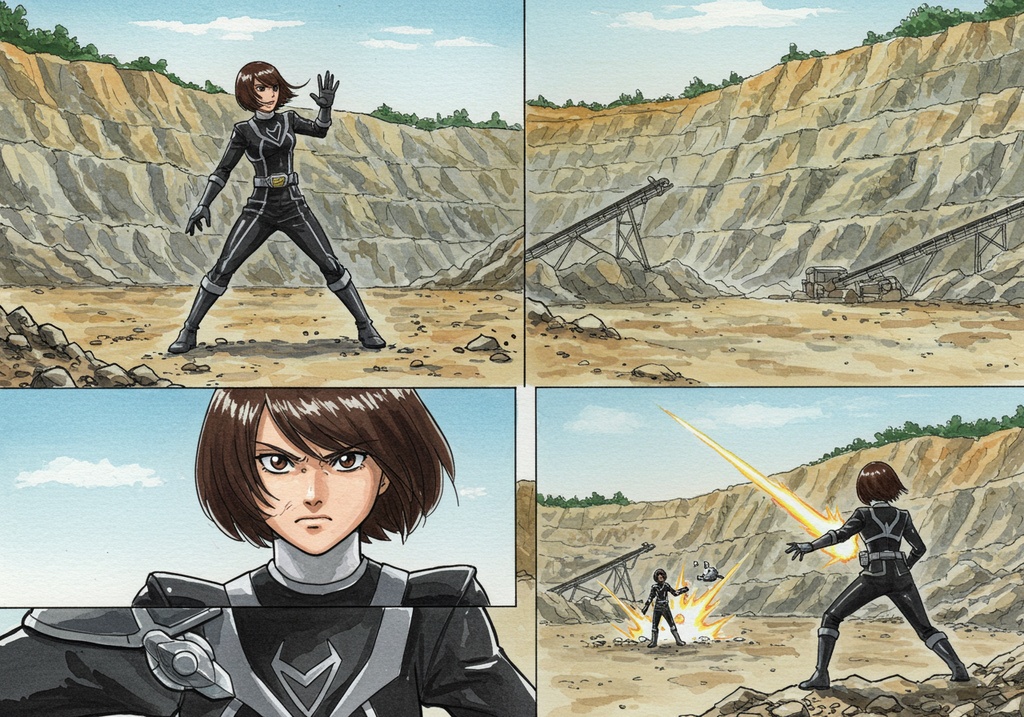 AIヒロイン写真集風イラスト集 黒い戦隊ヒロインはすきですか?