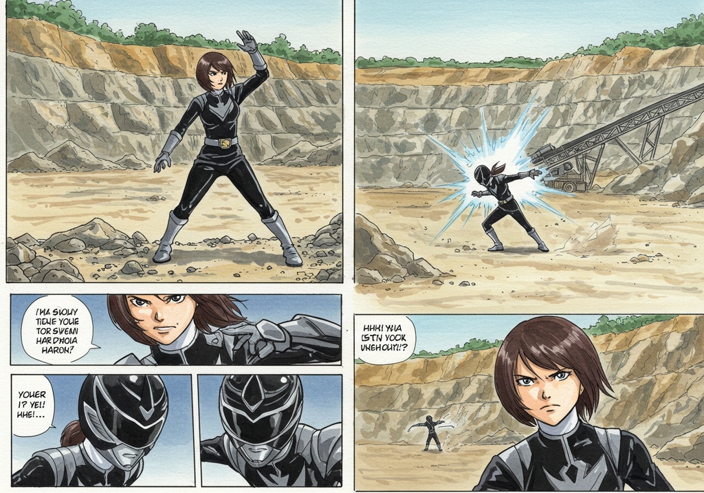 AIヒロイン写真集風イラスト集 黒い戦隊ヒロインはすきですか?