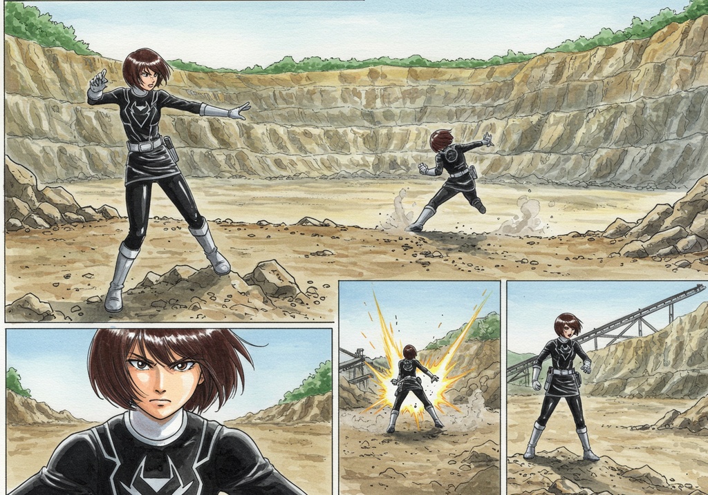 AIヒロイン写真集風イラスト集 黒い戦隊ヒロインはすきですか?