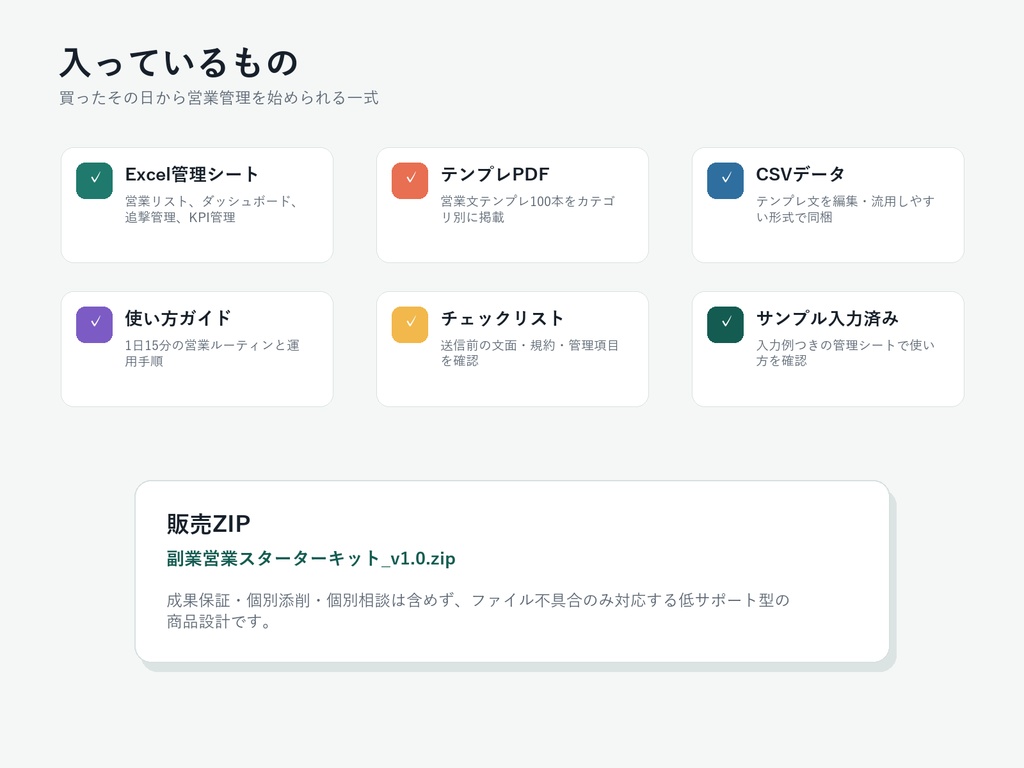 副業営業スターターキット