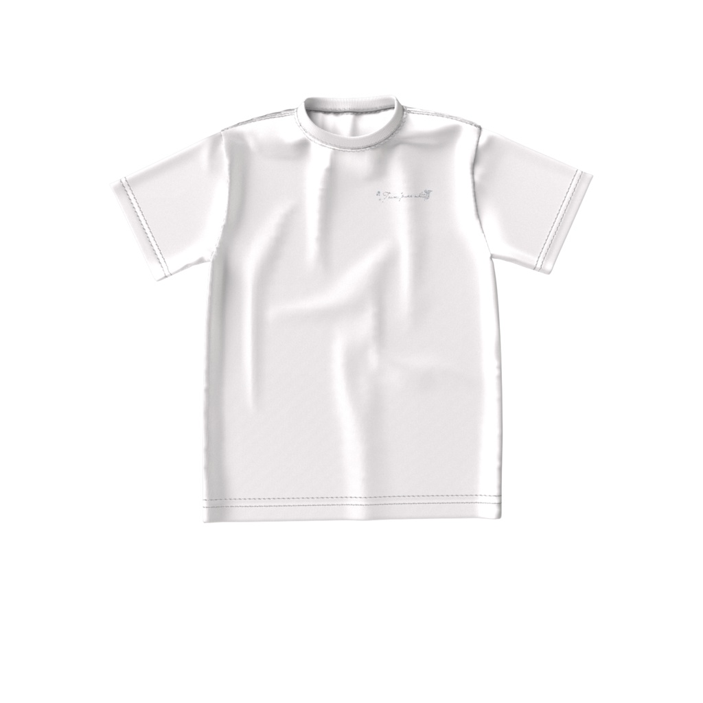 "M45R10"デザインロゴ - ビックシルエットシャツ[White]