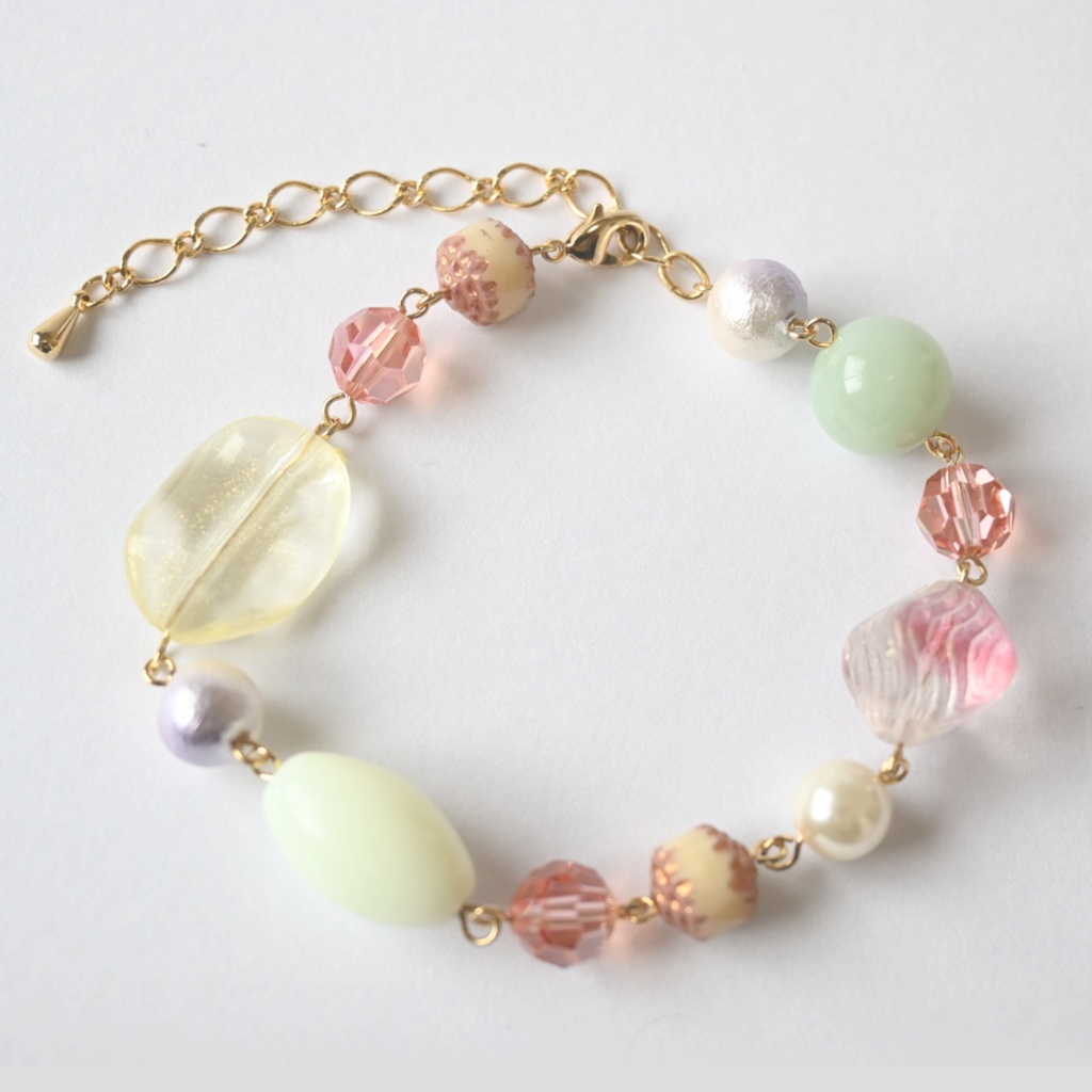 bracelet pink × gold