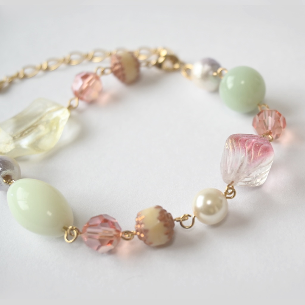 bracelet pink × gold