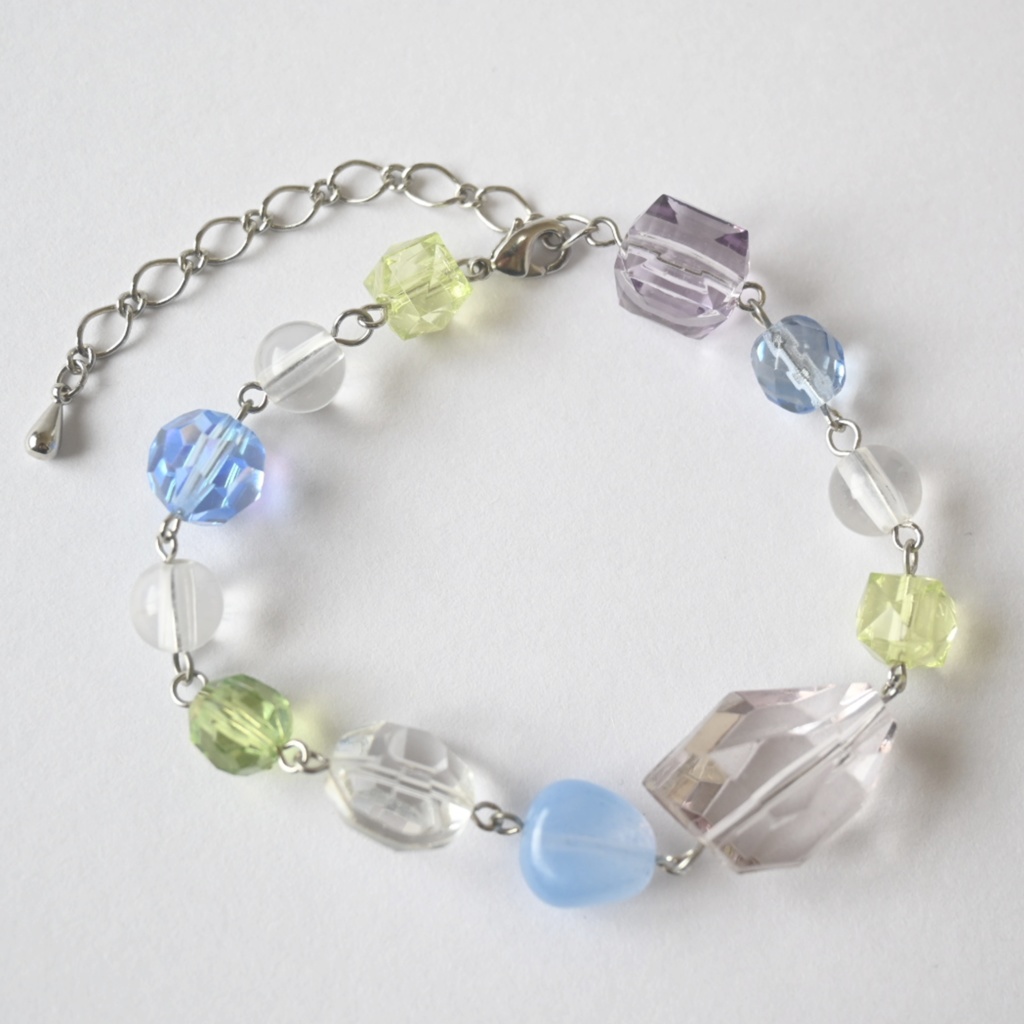 bracelet blue × light green