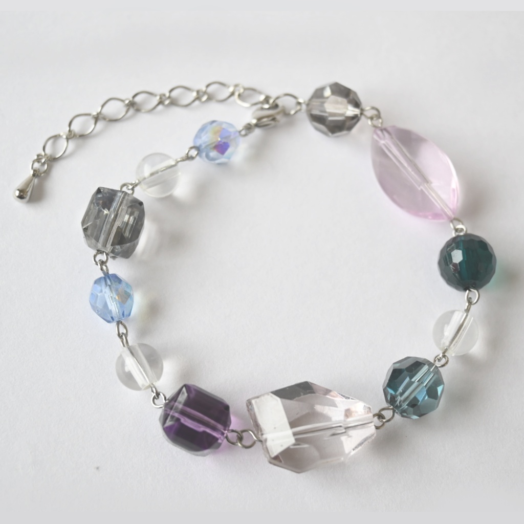 bracelet purple × clear