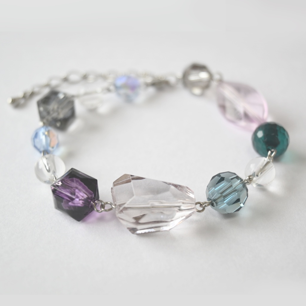 bracelet purple × clear