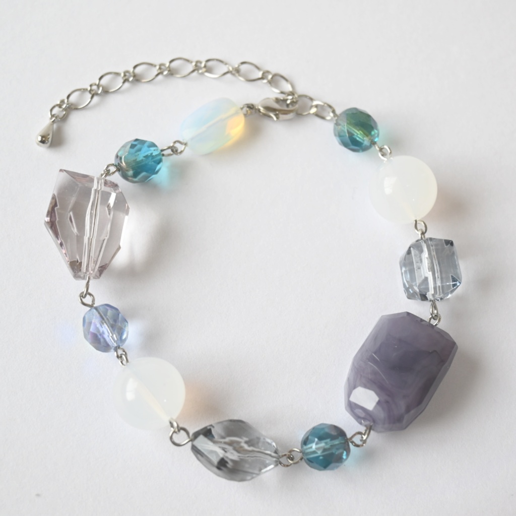 bracelet gray × blue green