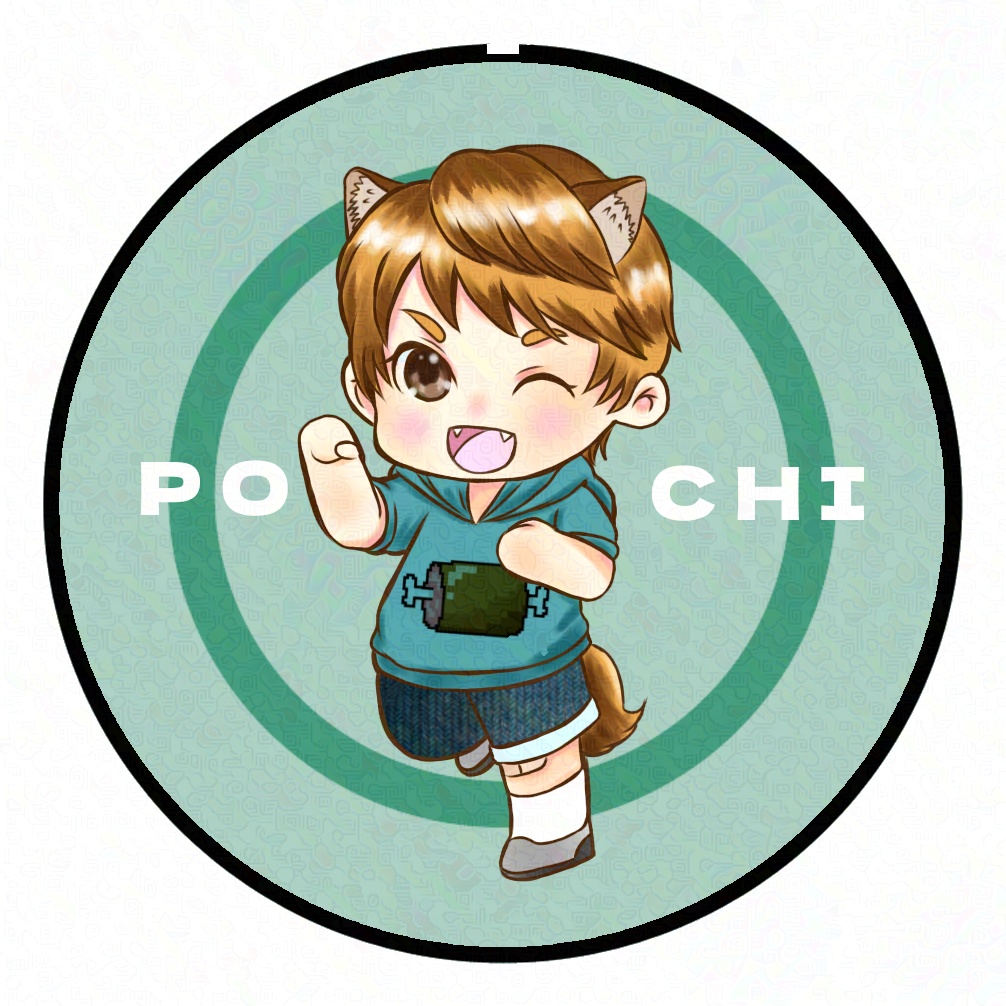 オリジナルキャラクター缶バッジ(ぽち)