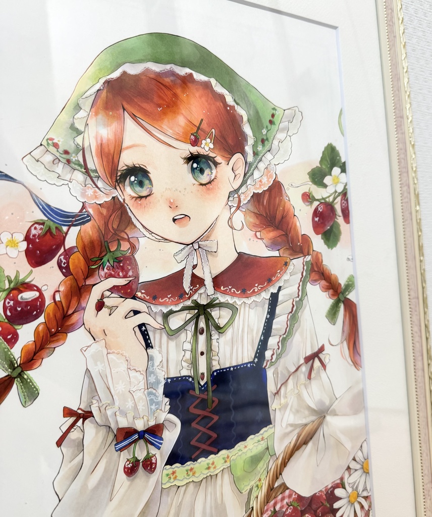 額装原画【strawberry farm】