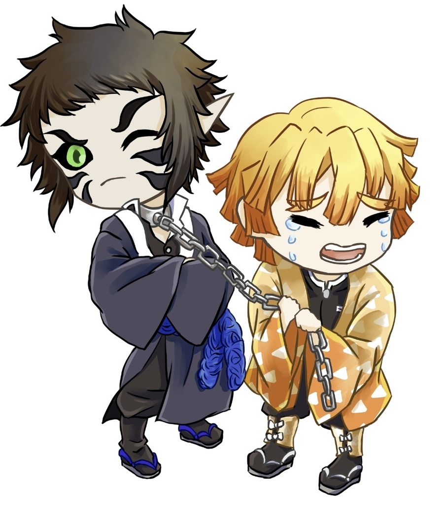 善逸と獪岳のアクリルスタンド