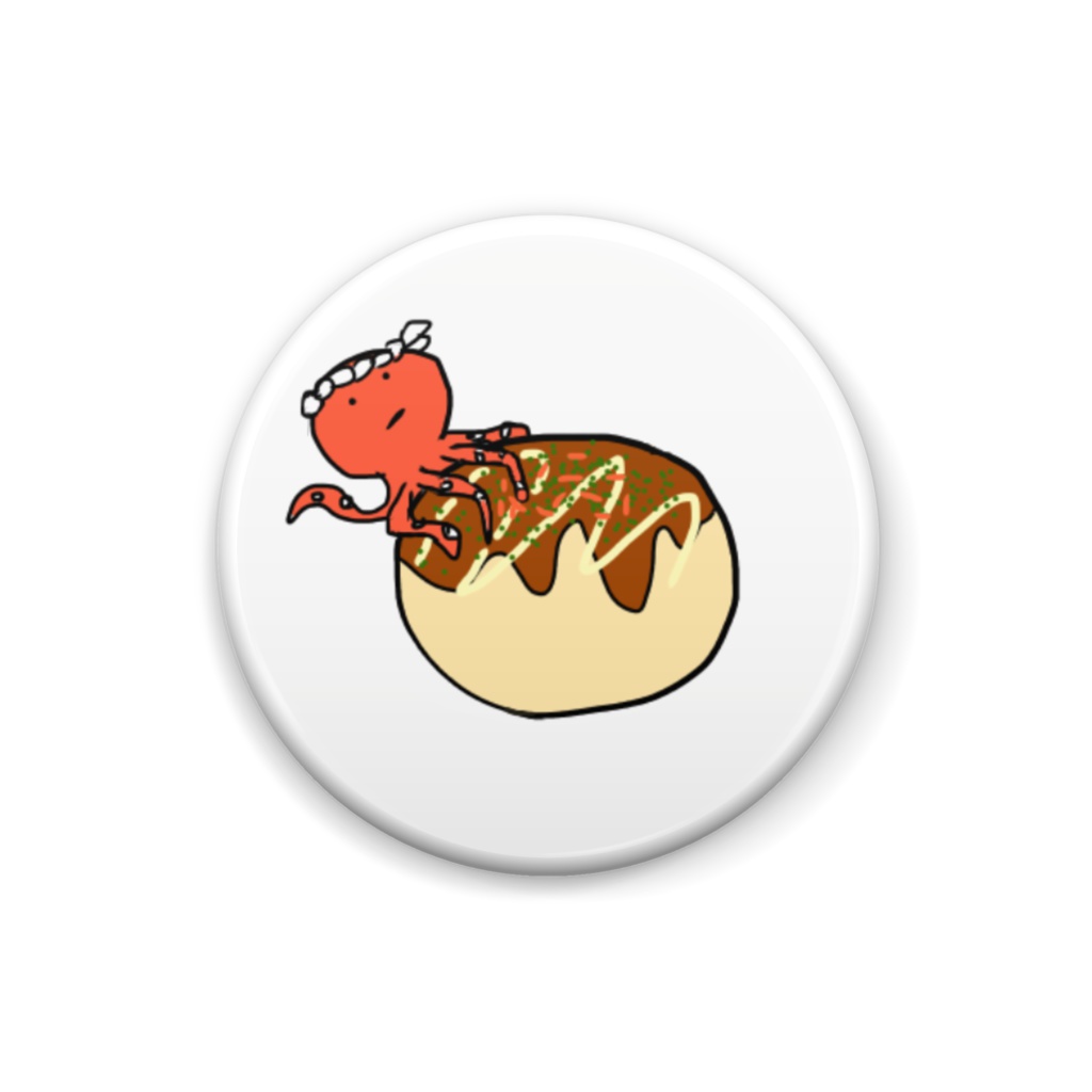たこ焼き 缶バッジ