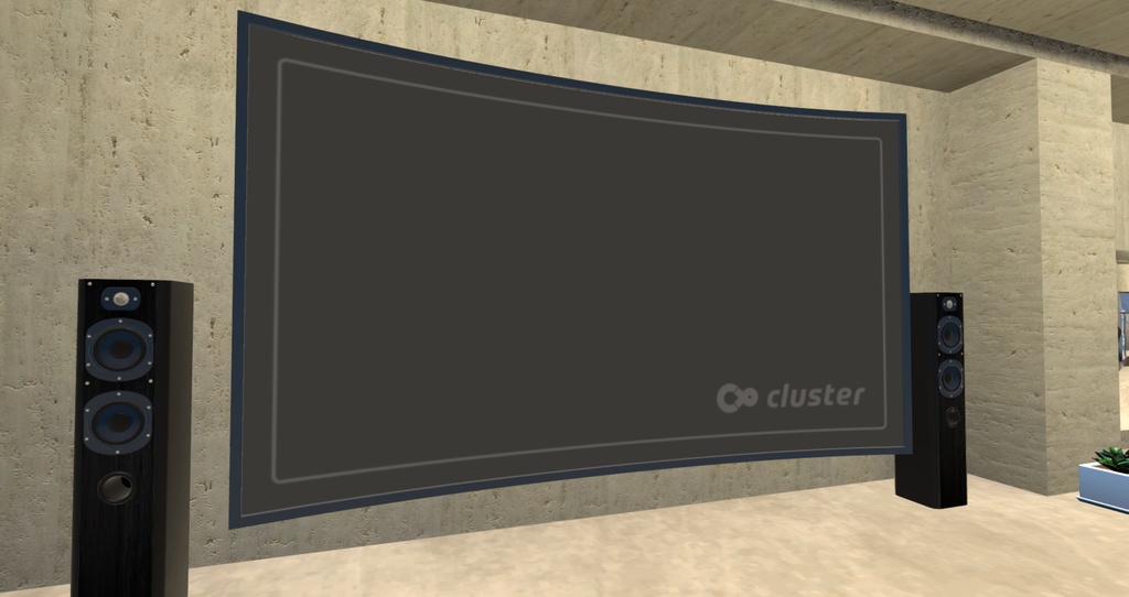 Cluster用曲面スクリーン