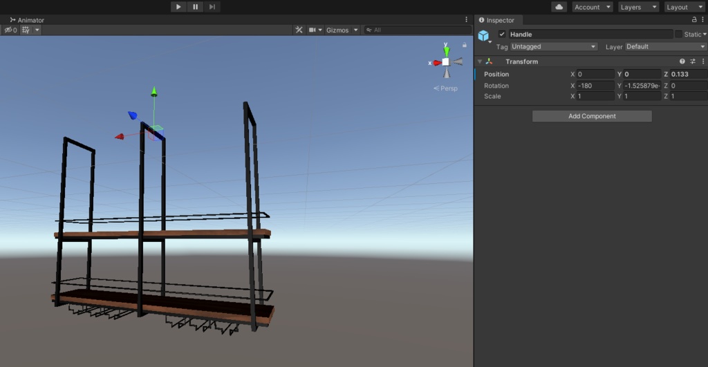 【3Dモデル】バーにありそうな棚