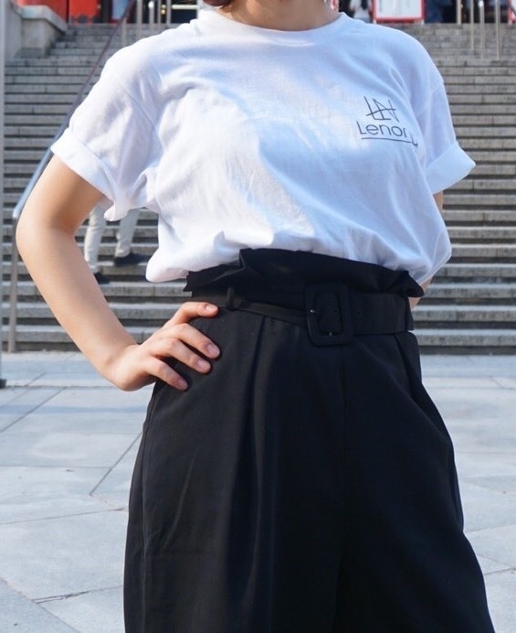 LenoriaロゴTシャツ(白)