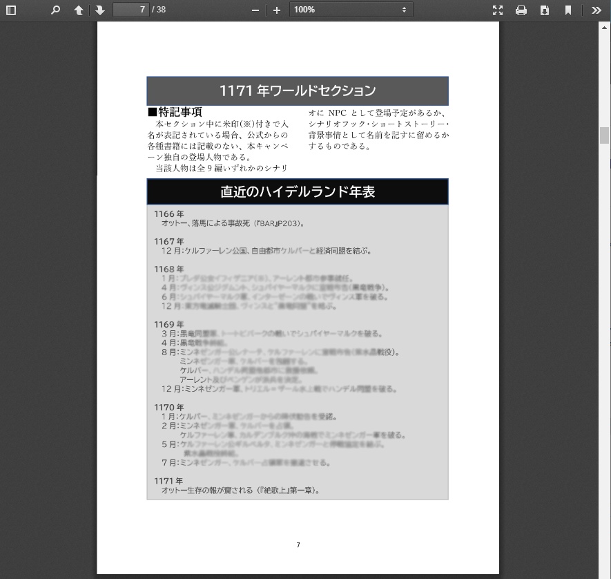 絶えざる戦歌、フォーゲルヴァイデ(簡略版)【ブレイド・オブ・アルカナRシナリオ】