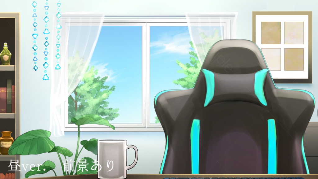 【動く背景】風薫る部屋【Live2D】