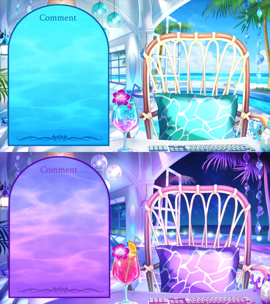 【動く】水面のコメント欄【Vtuber様向け】