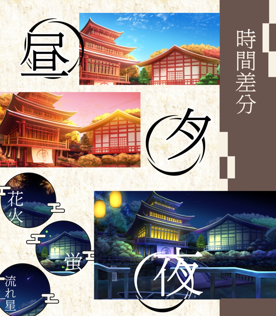 【動く背景】船着き場のお堀カフェ【Vtuber向け】