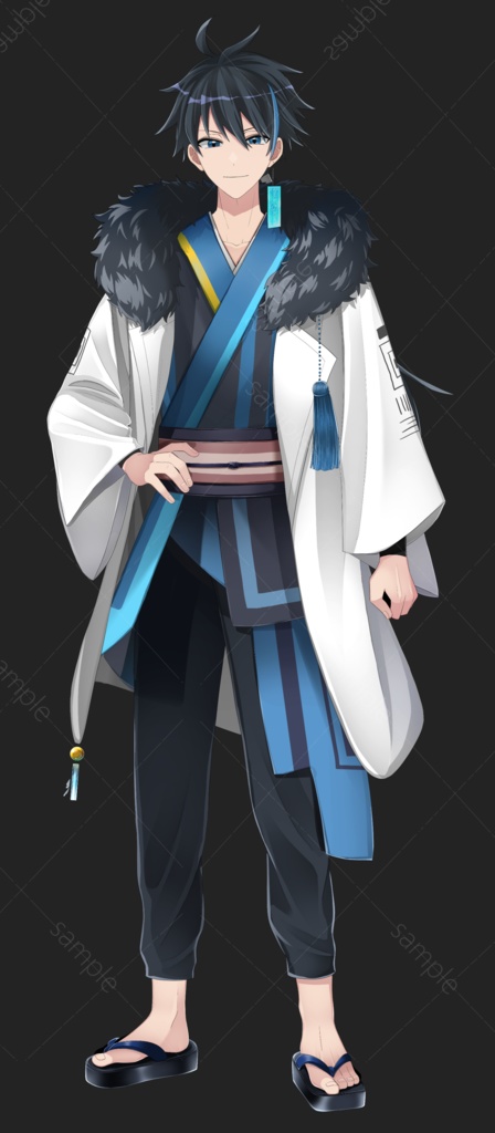 【VTS】和装×サイバー/男性【Live2D】