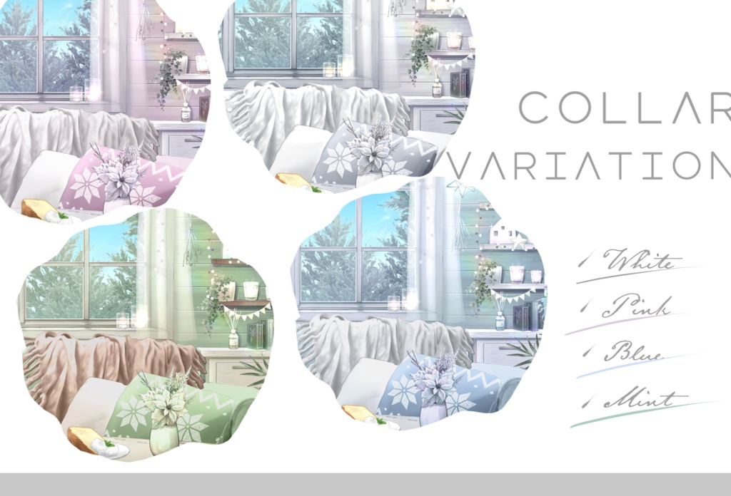 【動く背景】北欧風なホビールーム【音つき】