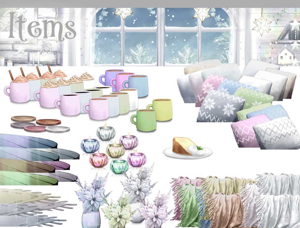 【動く背景】北欧風なホビールーム【音つき】