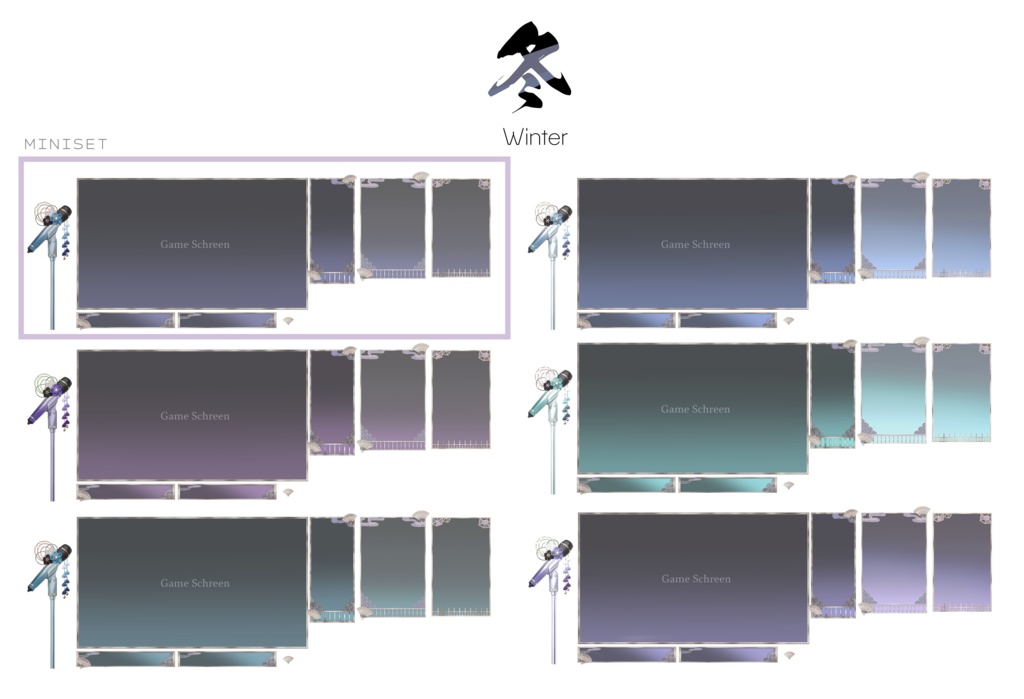 【配信画面】和と四季の配信画面セット【Vtuber向け】