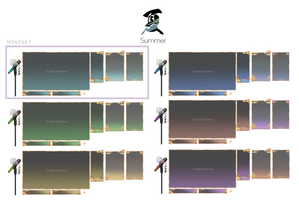 【配信画面】和と四季の配信画面セット【Vtuber向け】