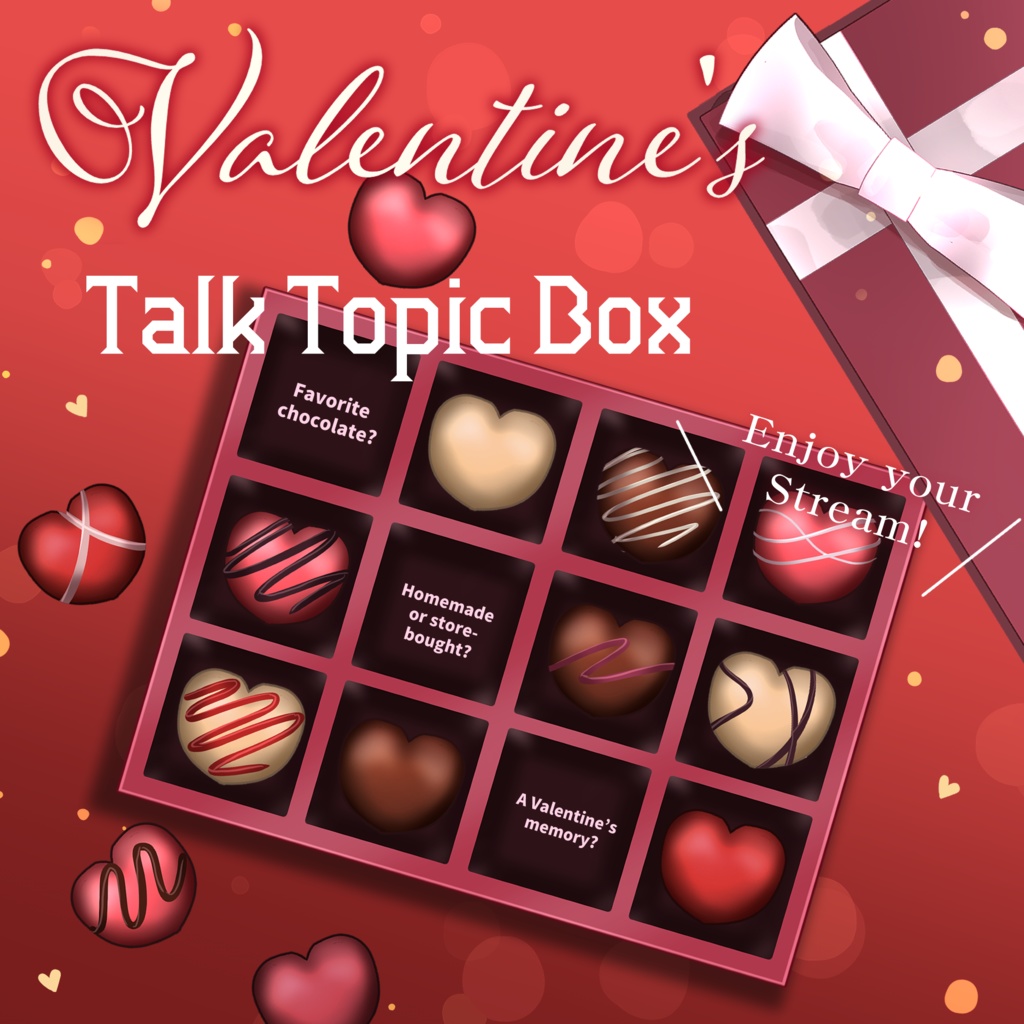 【期間限定🍫無料💕】バレンタイン・トークテーマBOX【Vtuber向け】