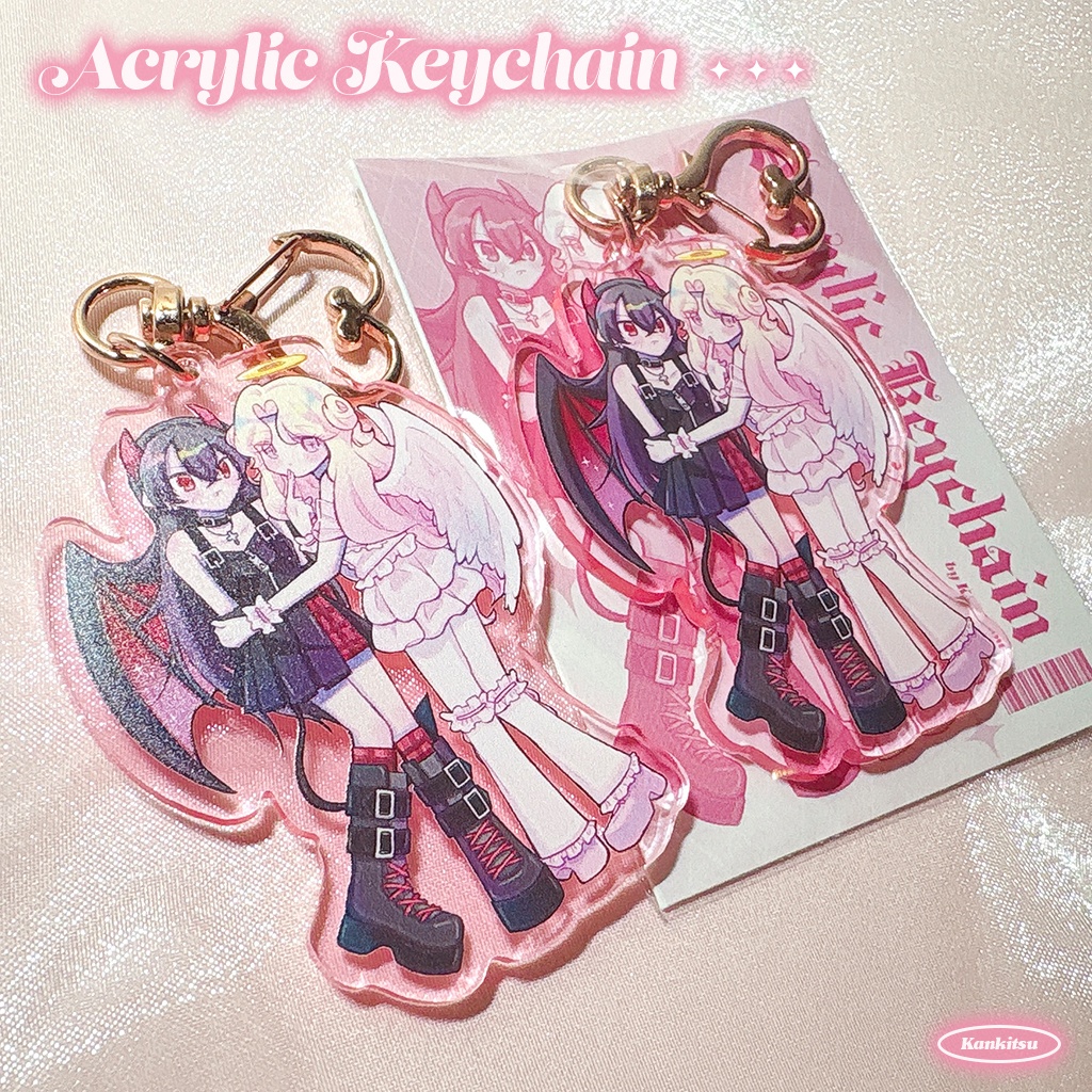 アクリルキーホルダー【天使ちゃんと悪魔ちゃん】