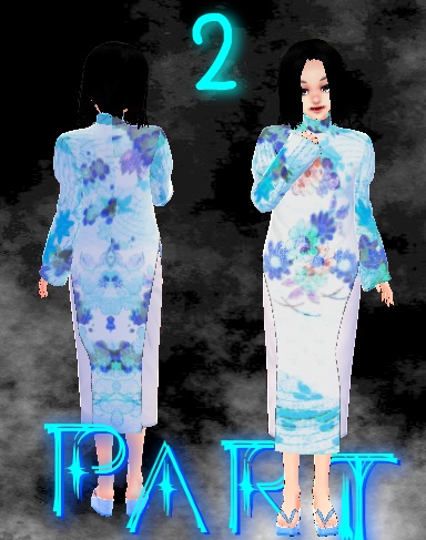 Vroid 着物紫三明 3パターンセット