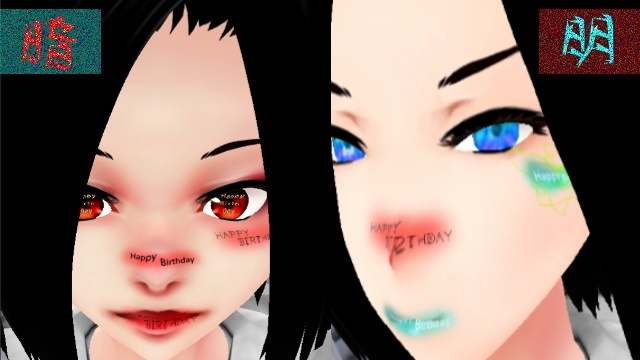 【アイメイク】 誕生日の目テクスチャ( ᐢ˙꒳˙ᐢ )