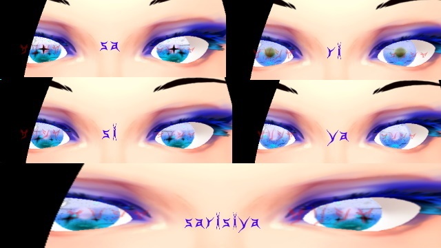 【瞳テクスチャ】 Vroid 綺目麗-01 暗ver.と明ver.両方入っています💓