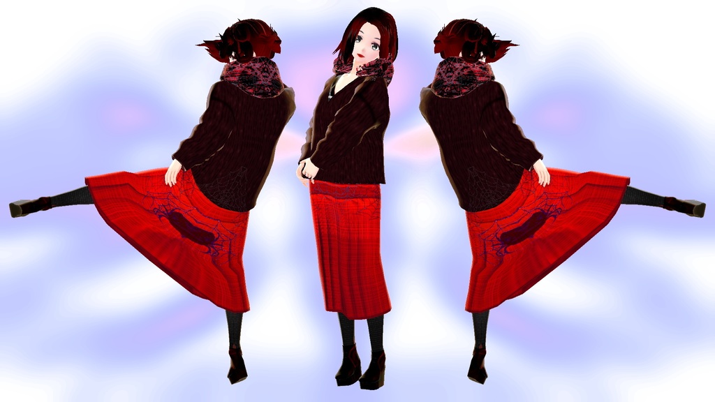 V系洋服のテクスチャ-01 黒と白