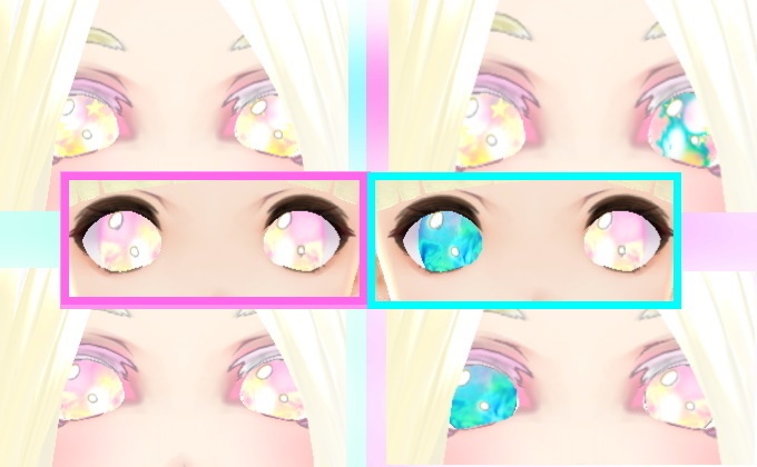 🌷瞳🌷 ゆめかわいい瞳のテクスチャ 🌷Vroid🌷 無料だよ( ⁎ᵕᴗᵕ⁎ )【アレンジVer.】