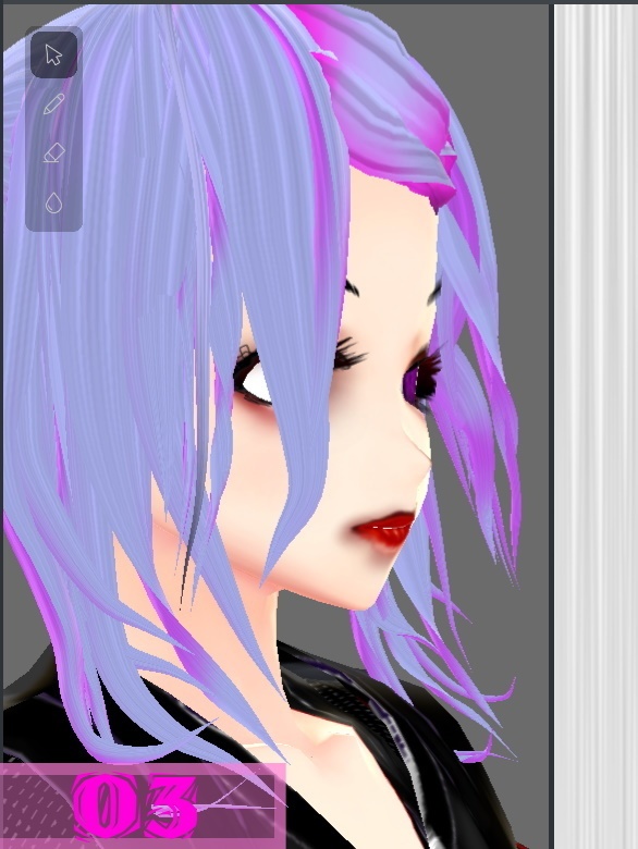 【無料】 髪の毛テクスチャ 4種類