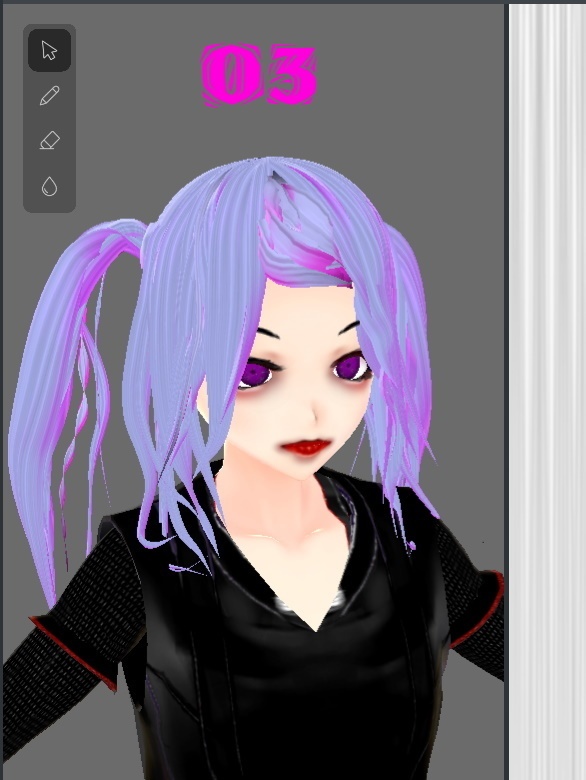 【無料】 髪の毛テクスチャ 4種類