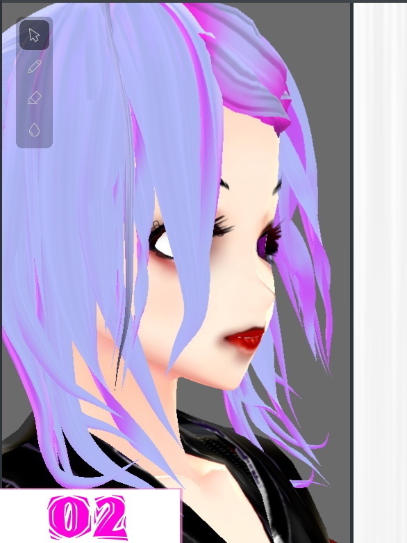 【無料】 髪の毛テクスチャ 4種類