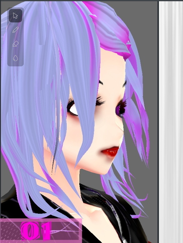 【無料】 髪の毛テクスチャ 4種類