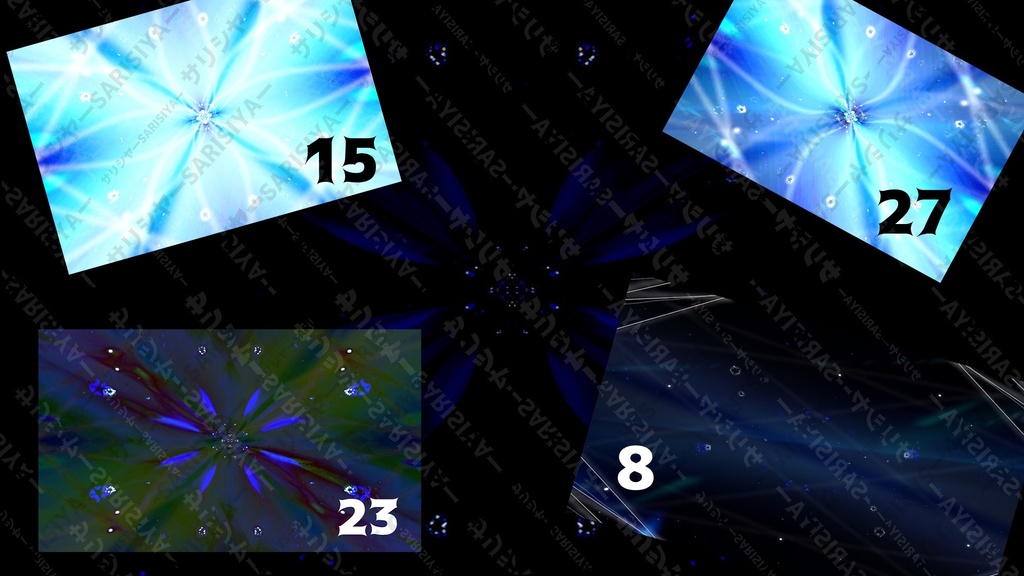 【サリシヤ・URL入力で商用利用OK】 * 💙 星々 の 背景💙 *