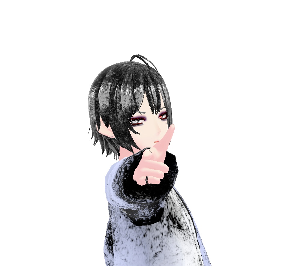 Vtube使用可能 🖤🤍🩶クシナ🖤🤍🩶 商用利用OK(👈ここのURL入力してね)