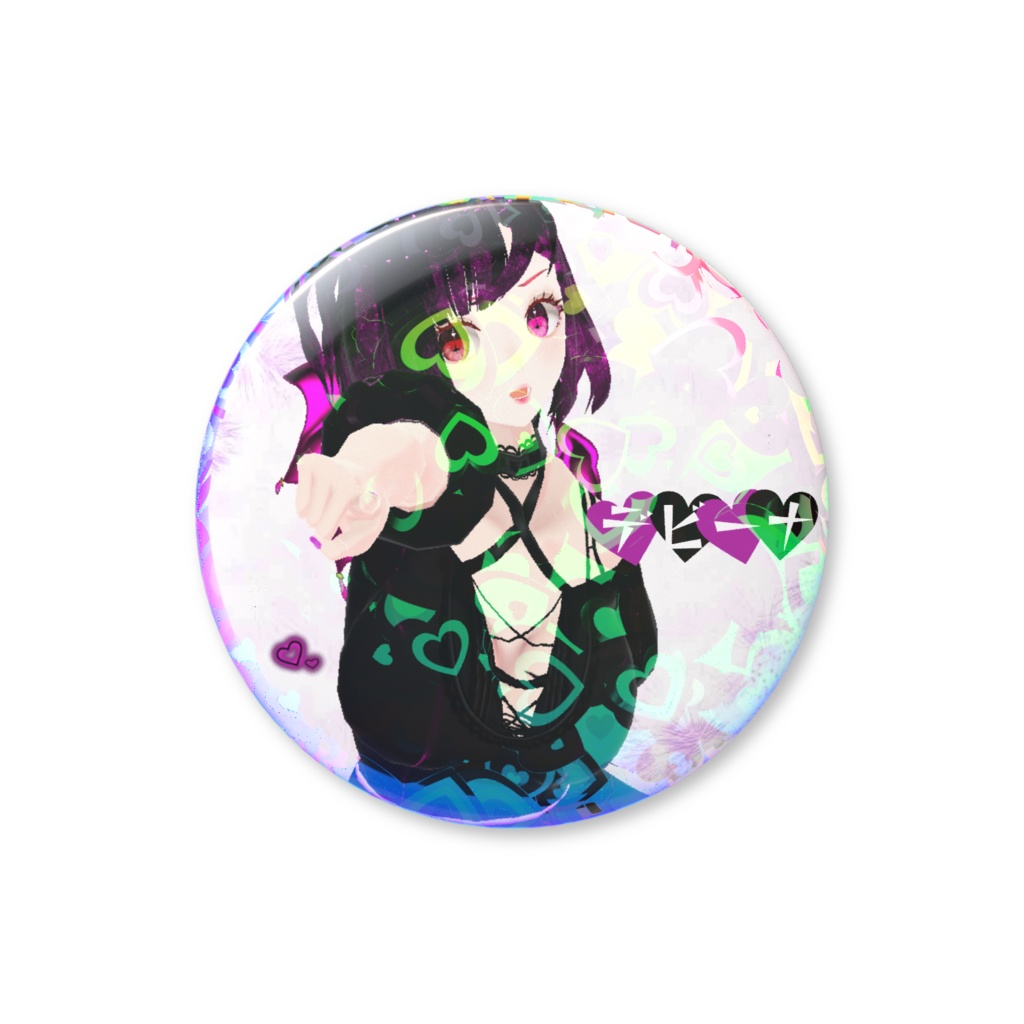 💗デビーナ💗の缶バッジ(ホログラム)