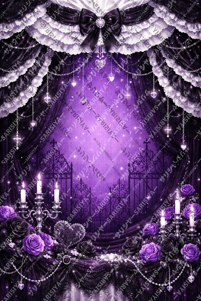 💜 ゴシック背景 💜商用利用OK👈※「サリシヤ」かここのURLを入力で※